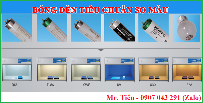 Ánh sáng của các bóng đèn trong tủ so màu Tilo