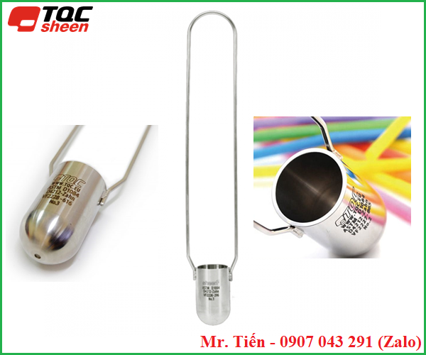 Cốc tay cầm đo thời gian chảy của sơn mực in Viscosity Zahn Cup TQC Sheen