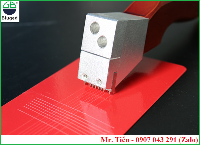Hướng dẫn sử dụng bộ thử bám dính sơn phương pháp cắt lưới hình ô vuông