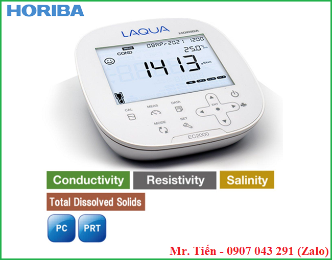Máy đo độ dẫn điện phòng thí nghiệm LAQUA EC2000 hãng Horiba (Nhật Bản)