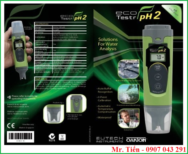 Bút đo pH EcoTestr pH 2 hãng Eutech Singapore